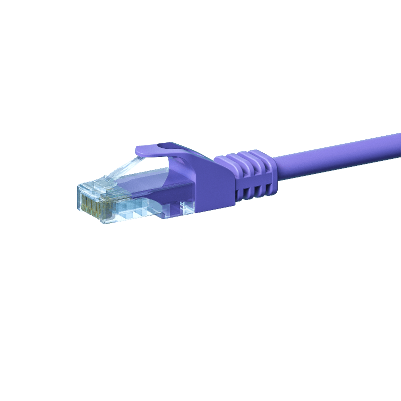 Kabel krosowy UTP CAT5e 1m fioletowy - CCA