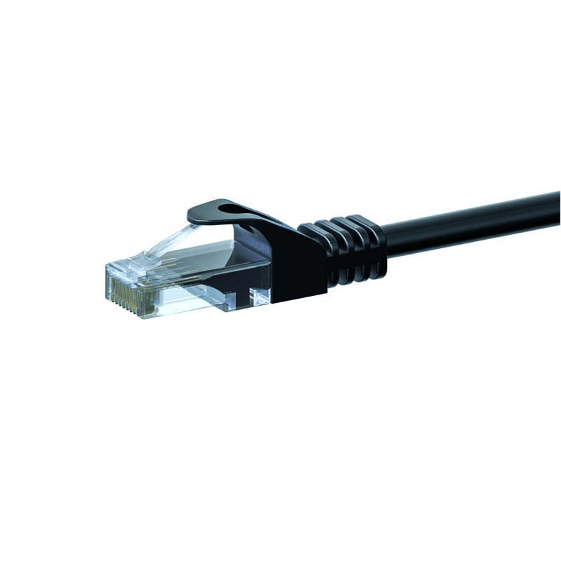 Kabel krosowy UTP CAT6 3m czarny - CCA