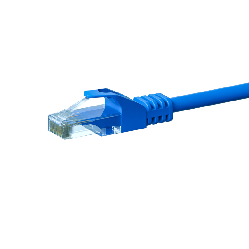 Kabel krosowy UTP CAT6 0,50m niebieski - CCA
