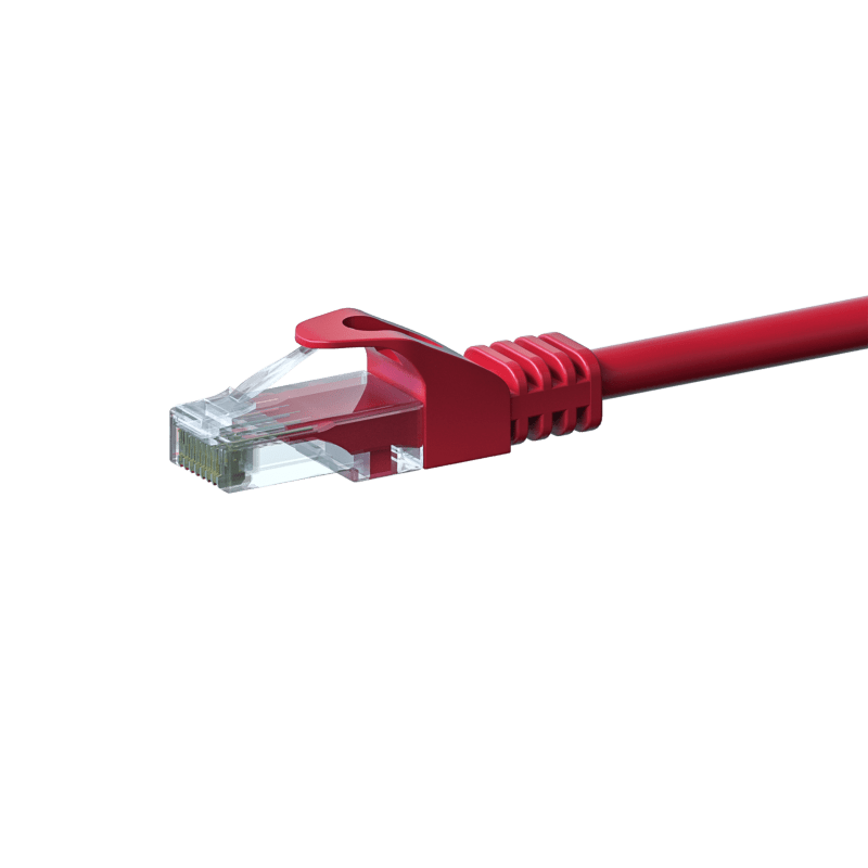 Kabel krosowy UTP CAT6 10m czerwony - CCA