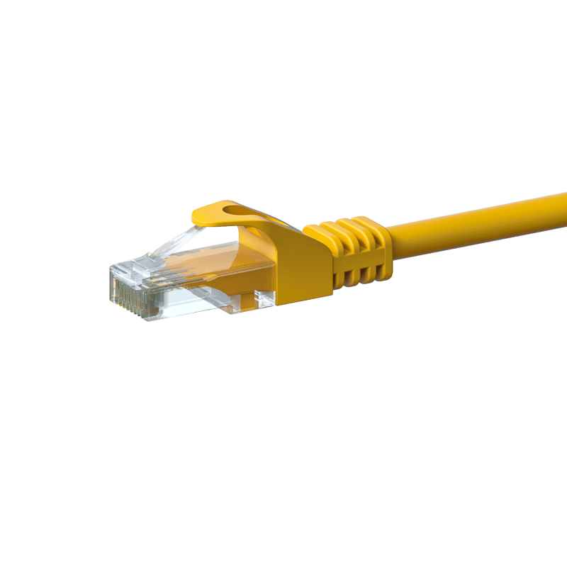 Kabel krosowy UTP CAT6 1,50 m żółty - CCA