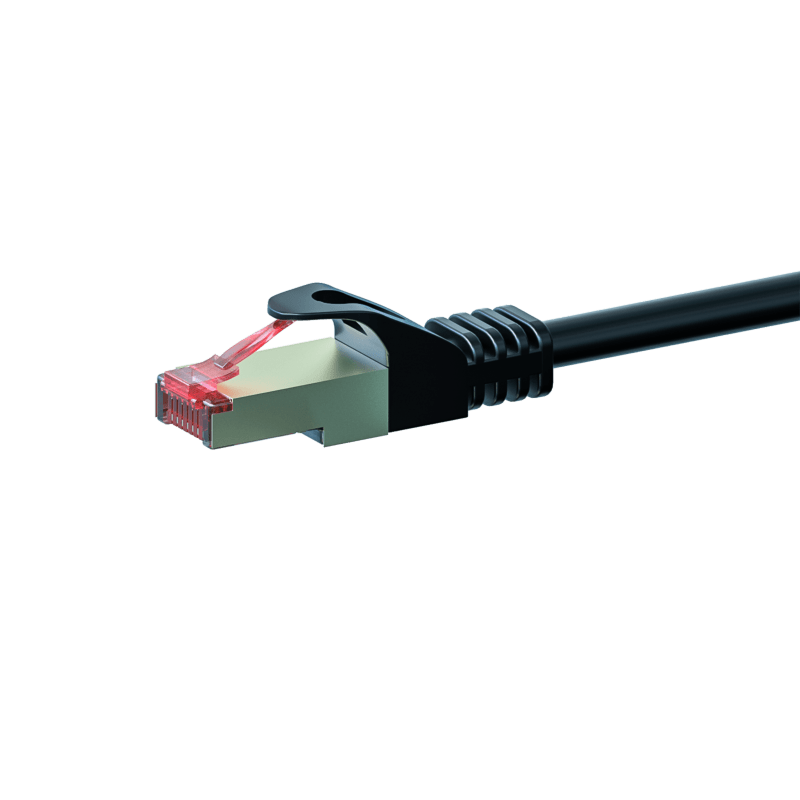 Kabel krosowy CAT6 S/FTP (PIMF) 30m czarny 