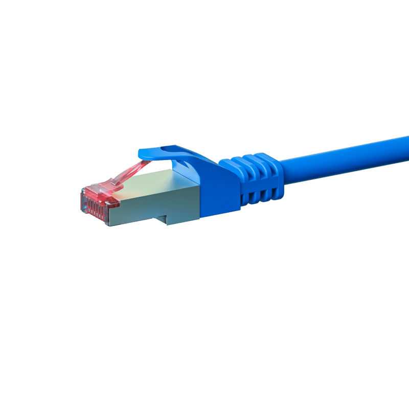 Kabel krosowy CAT6 S/FTP (PIMF) 0,25 m niebieski