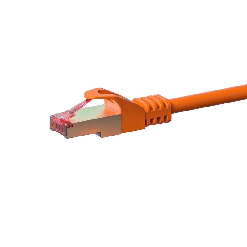 Kabel krosowy CAT6 S/FTP (PIMF) 10m pomarańczowy