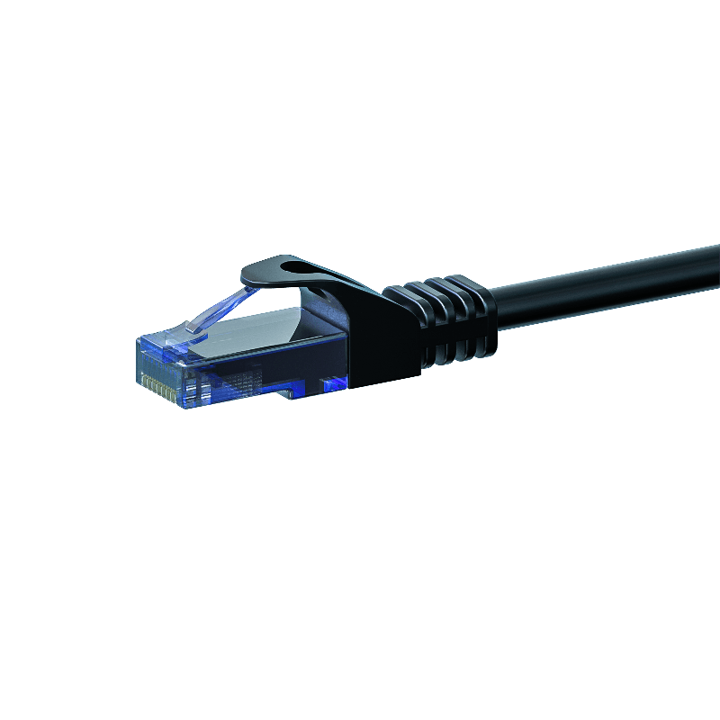 Kabel krosowy UTP CAT6a 30m czarny - 100% miedź
