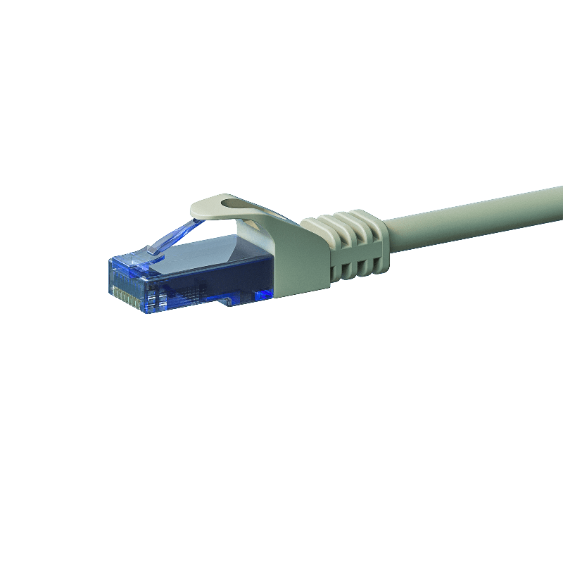 Kabel krosowy UTP CAT6a 7,50 m szary - 100% miedź