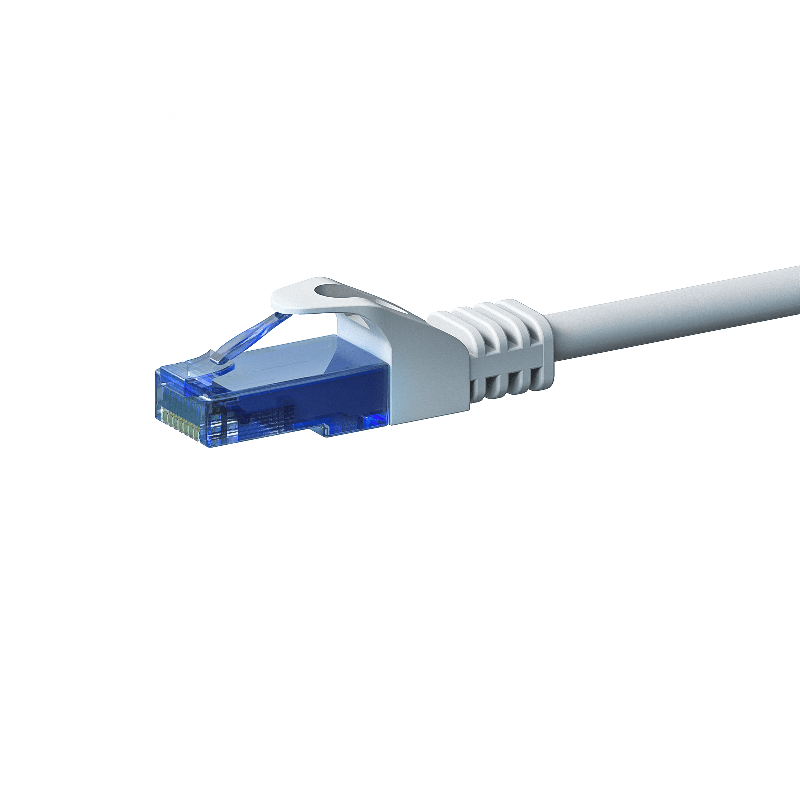 Kabel krosowy UTP CAT6a 15m biały - 100% miedź