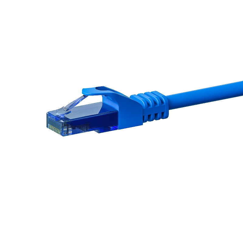 Kabel krosowy UTP CAT6a 1,50 m niebieski - 100% miedź