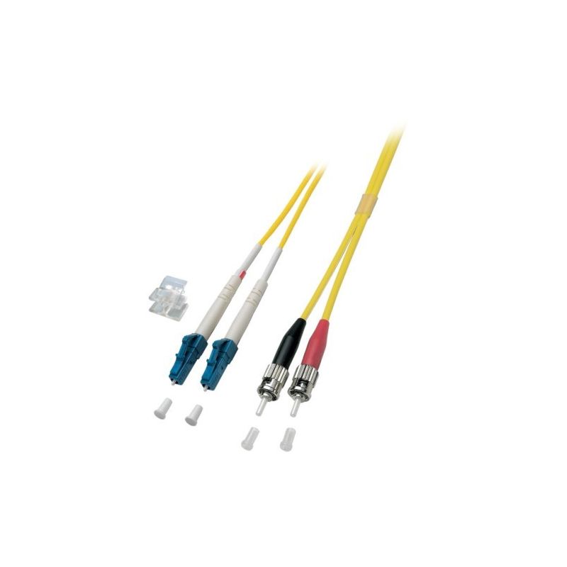 Kabel światłowodowy dupleksowy OS2 LC-ST 15m