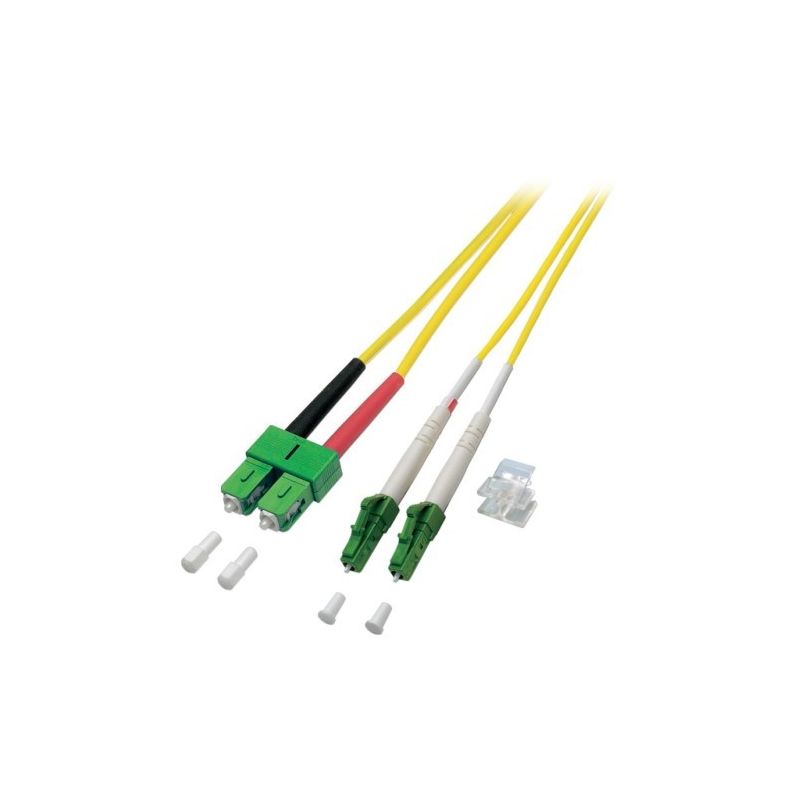 Kabel światłowodowy dupleksowy OS2 LC/APC-SC/APC 3m