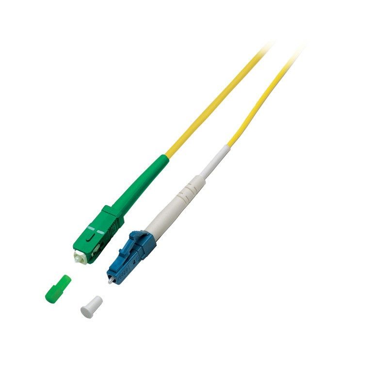 Kabel światłowodowy OS2 simplex SC/APC-LC 7m