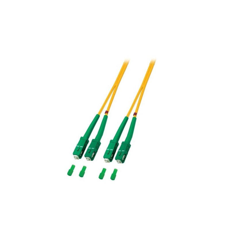 Kabel światłowodowy dupleksowy OS2 SC/APC-SC/APC 15m