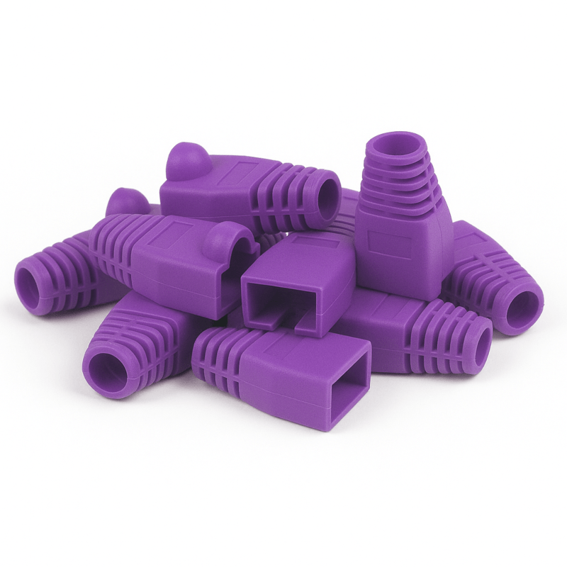 DANICOM Dźwigar kablowy RJ45 fioletowy - 10 sztuk