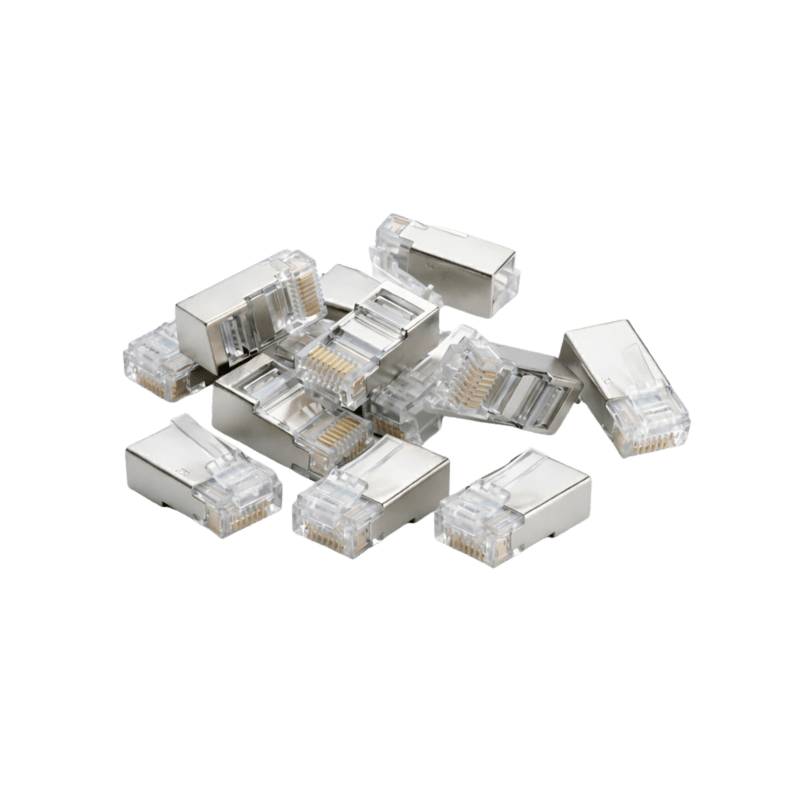 Złącze DANICOM FTP CAT6 RJ45 - do drutu litego - 10 szt.