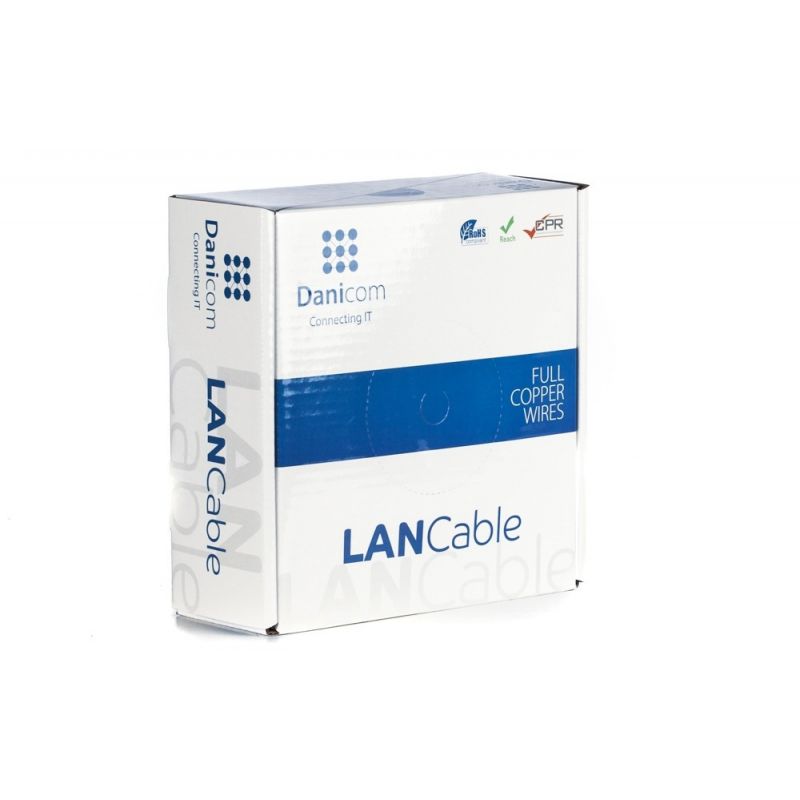 DANICOM CAT6 UTP 50m kabel na rolce elastyczny - PVC (Fca)