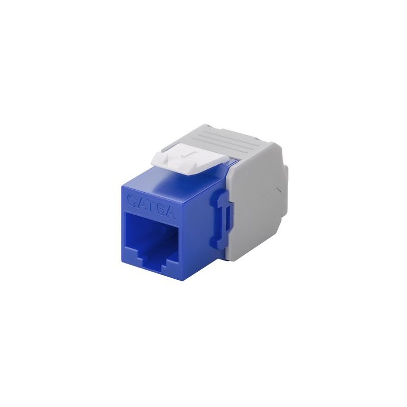 Złącze Keystone CAT6a UTP - beznarzędziowe - niebieskie