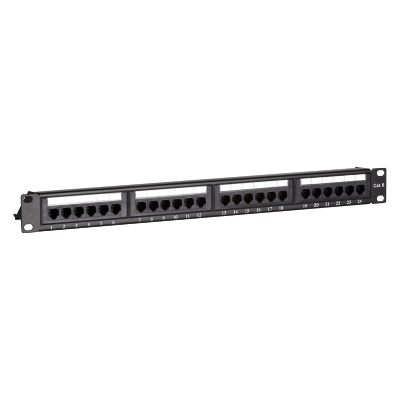 Panel krosowy CAT6 UTP - 24 porty