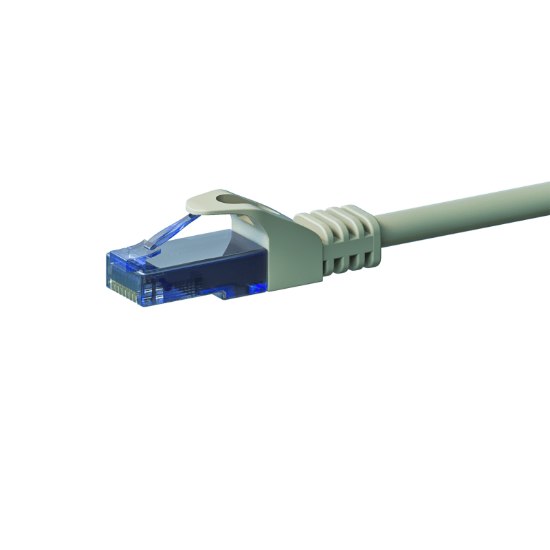Kabel krosowy UTP CAT6a 2m szary - 100% miedź