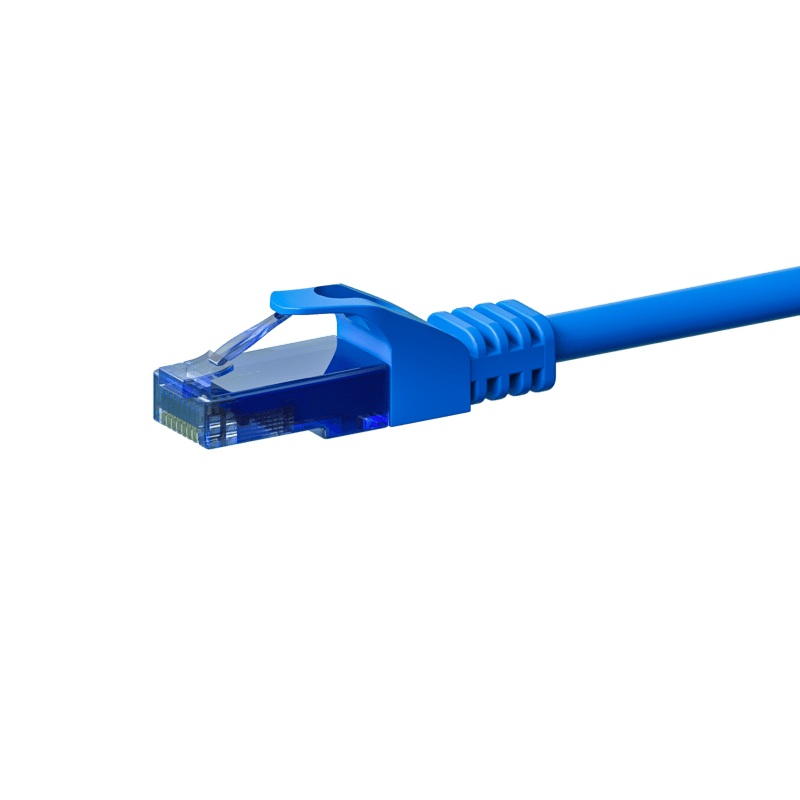 Kabel krosowy UTP CAT6a 5m niebieski - 100% miedź