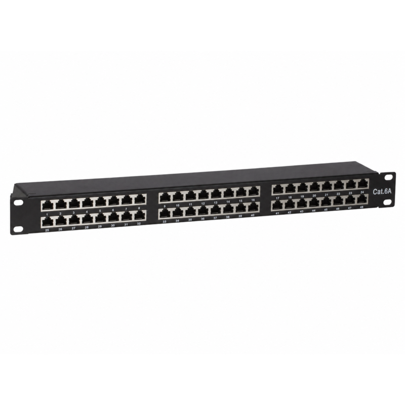 Panel krosowy CAT6a STP - 48 portów