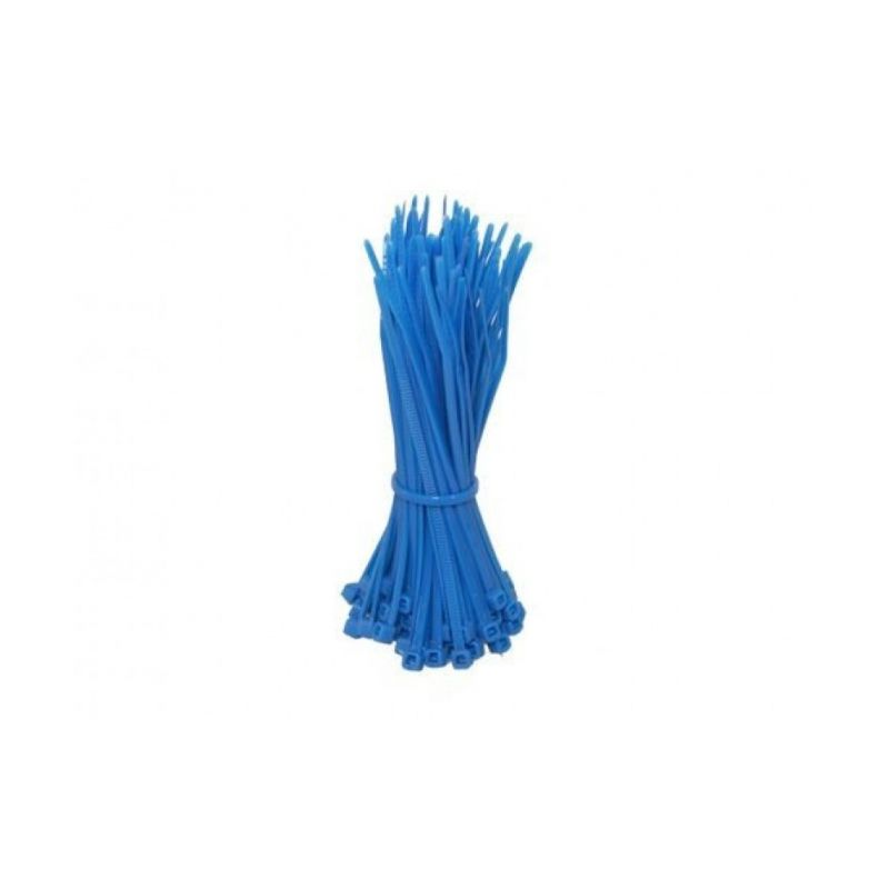 Opaski zaciskowe 280mm niebieskie - 100 szt.