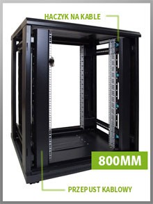 Szafa serwerowa o szerokości 800 mm